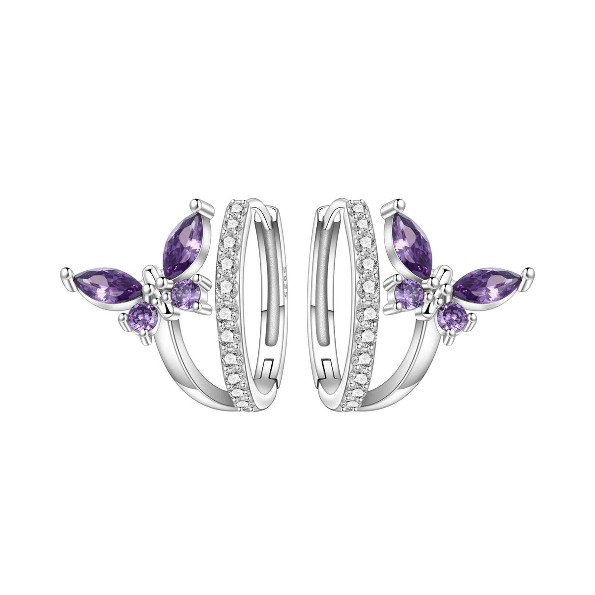 925 Sterling Silver Cute Lazy Cat Animal Pet Earrings Jewelry Hoop Earrings For Women Jewelry Birthday Party Fine Gifts Pi-Mart