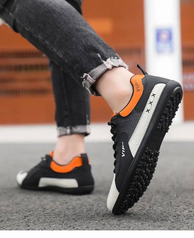 Mens 2026 Trendy Lightweight Loafers Soft Sole Breathable Slip On Casual Driving Shoes Comfortable Flat Simple Style Pi-Mart