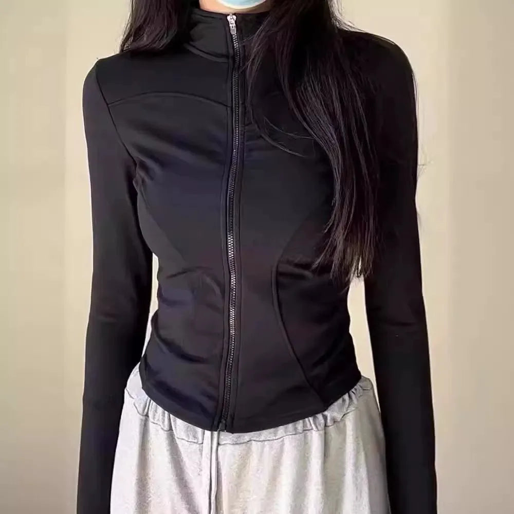 NEW Summer Women's Stand Collar Yoga Sun Protection Jacket, Anti-UV Slim Lightweight Sun Shirt for Outdoor Sports & Daily Wear LadyShow.Store