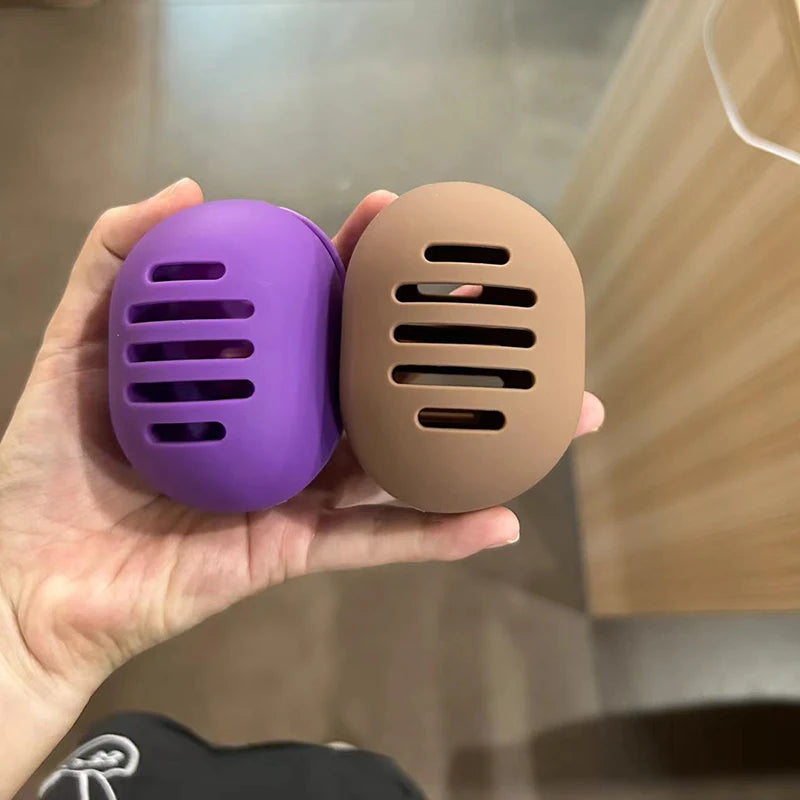 1PC Makeup Sponge Holder Eco-Friendly Silicone Multi-hole Beauty Sponge Storage Case Travel Protable Cosmetic Puff Holder Box Pi-Mart