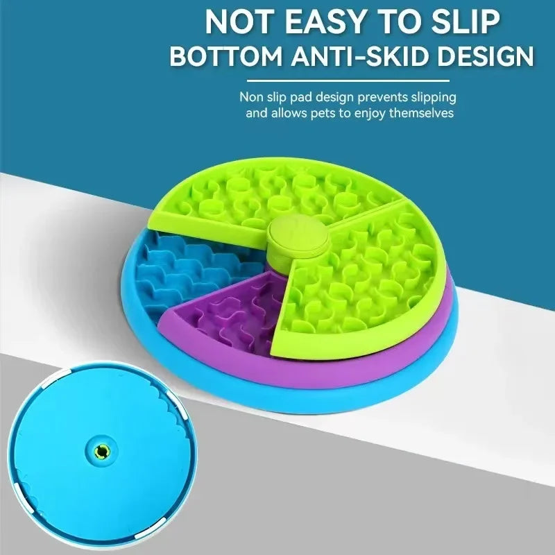 Dog Puzzle Slow Feeder Interactive Dog Puzzle Game 3 Layers Detachable Slow Eating Dog Bowl Anti-anxiety Dog Feeder Bowl Pi-Mart
