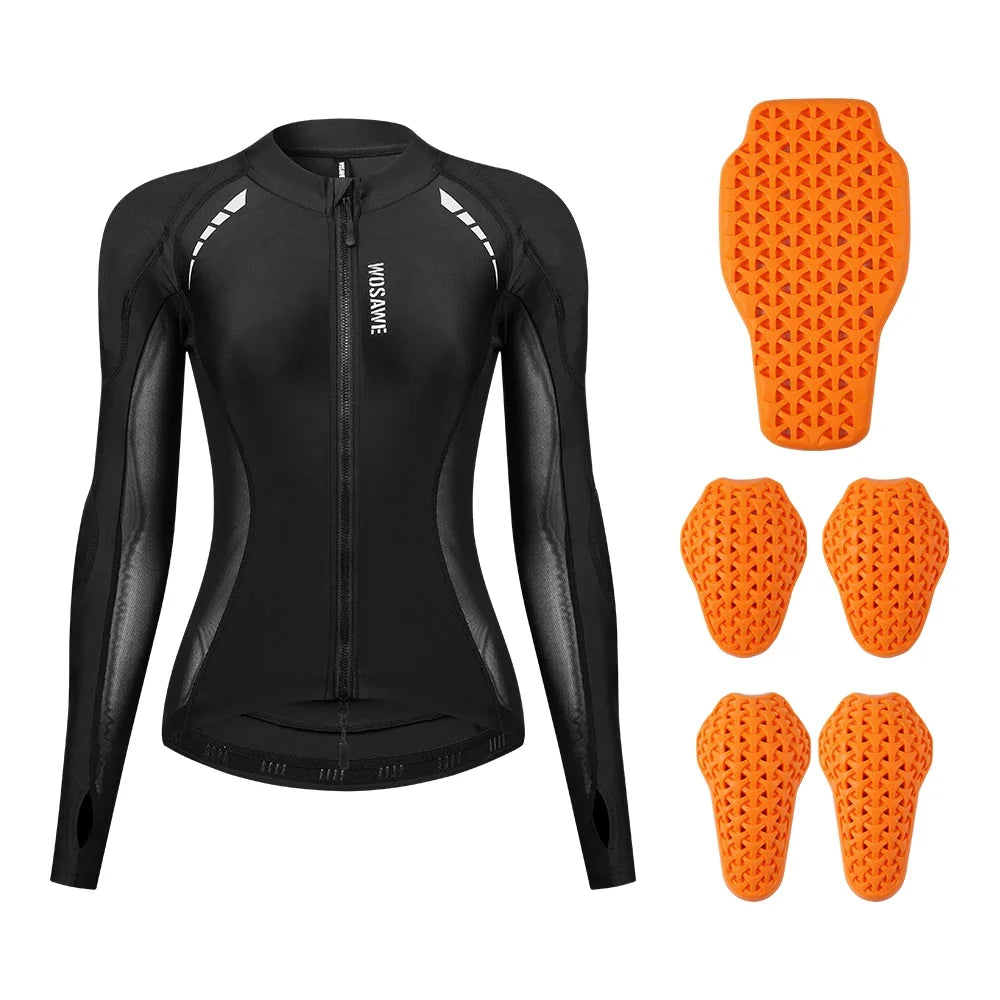 WOSAWE Women Motorcycle Jacket Downhill Motocross Motorbike Reflective Summer Biker Riding Clothing Apparel LadyShow.Store