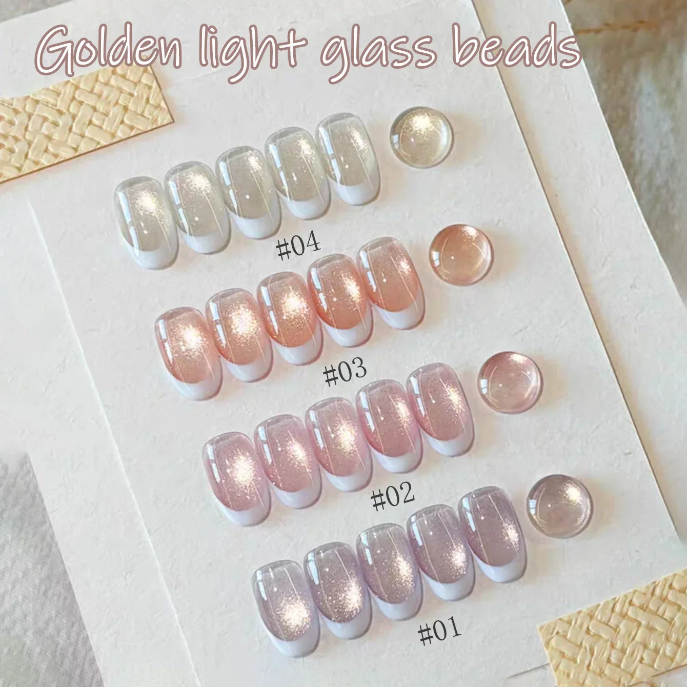 SHAKA 1-16pcs Flash Pure Lust Golden Light Heroine Cat Eye Gel Nail Polish Whitening Ice Transparent Autumn High-end Nail Art Tri Light Beauty