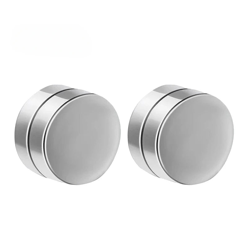 1 Pairs Fake Ear Clip Hoop Earrings for Men and Women Stainless Steel Painless Non Piercing Fake Earrings Jewelry Gifts Pi-Mart