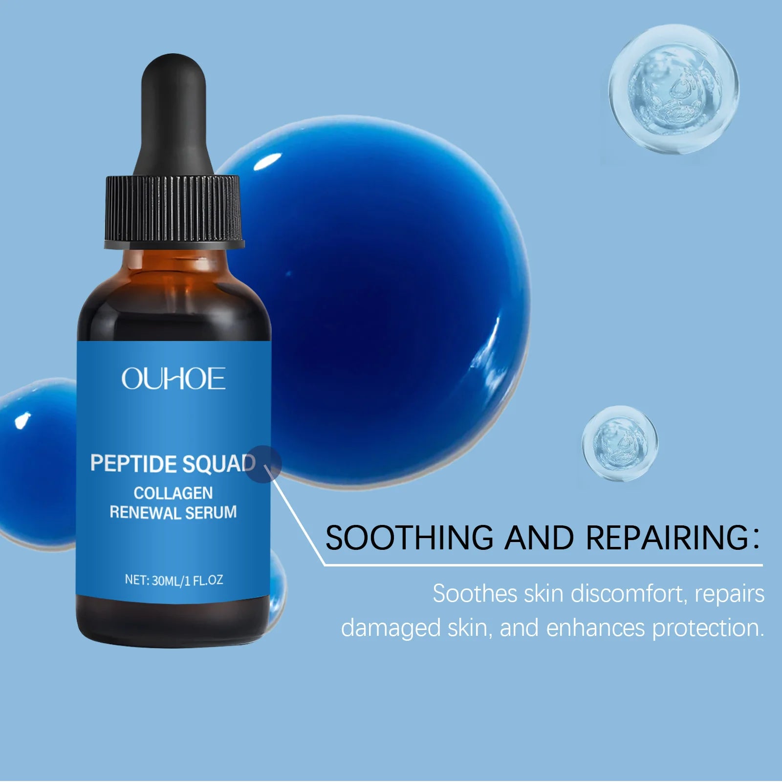 Collagen Polypeptide Essence Fade Fine Lines Lifting Firming Moisturizing Skin Care Tightening Skin Nourishing Facial Serum Pi-Mart