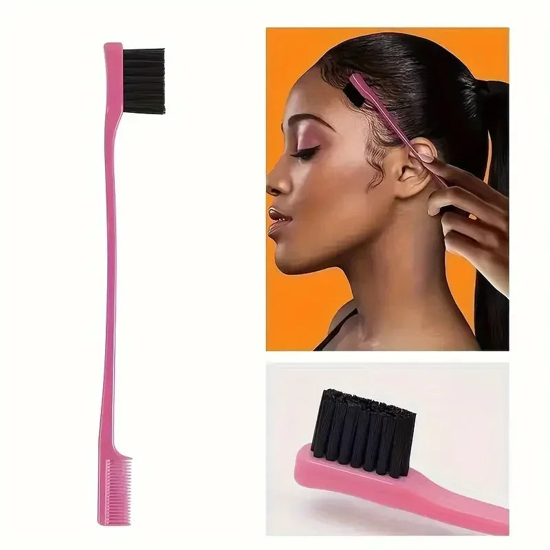 4pcs/Set Hairdressing Tools Set spray Bottle Rat Tail Comb Teasing Hair Brush Edge Control Hair comb For Combing Smoothing Hair Tri Light Beauty