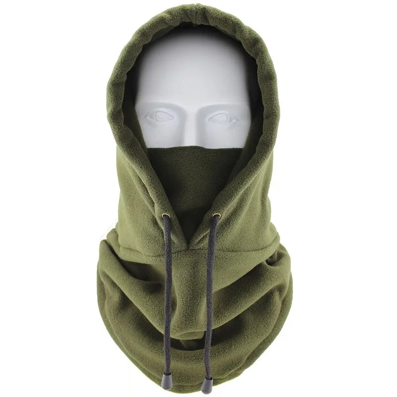 Thermal Fleece Balaclava Hat Hooded Neck Warmer Cycling Face Mask Outdoor Winter Skiing Sport Face Mask Men Cycling Masked Caps Pi-Mart