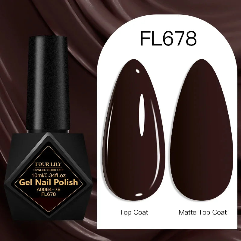 10ml Gel Nail Polish 162 Colors Nail Supplies Vernis Semi Permanent Nail Art Manicure Soak Off LED UV Gel Nail Varnishes Summer Tri Light Beauty