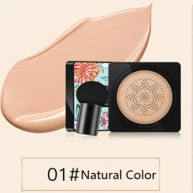 Mushroom Head Air Cushion, CC Cream Natural Moisturizing Foundation Concealer Whitening Oil-control Makeup Cosmetics BB Cream Tri Light Beauty