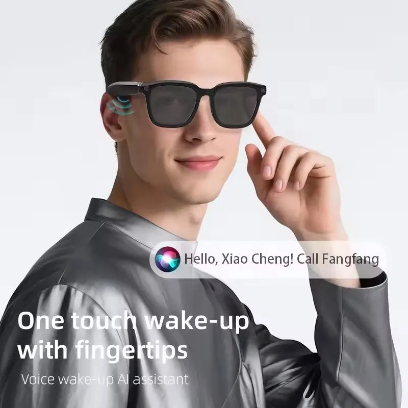 Lenovo AI Smart Glasses AI Translation 8MP HD Camera 4K Shooting Image Bluetooth Call Recording Music Smart Sunglasses 2026 New LadyShow.Store
