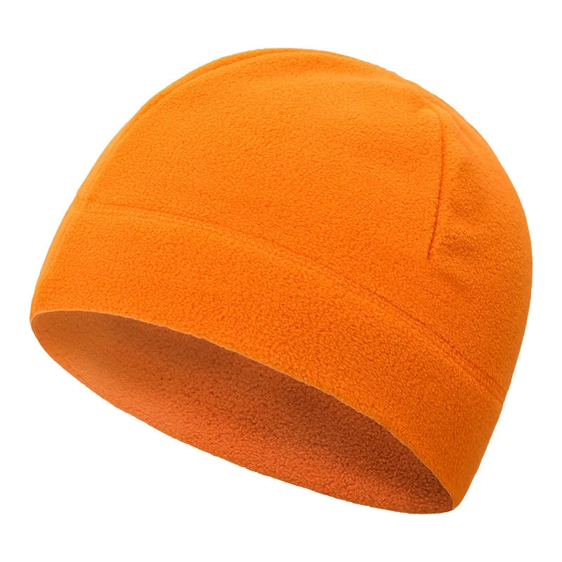 Winter Fleece Beanie Cycling Men Women Elastic Hiking Soft Thermal Commuting Ski Helmet Liner Hat Windproof Camping Cap Outdoor Pi-Mart