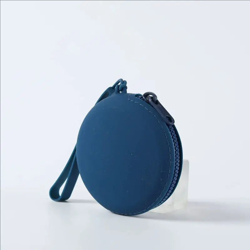 1Pc Silicone Pet Treat Pouch Portable Travel Training Bag Round Silicone Snack Bag for Dogs and Cats Pet Accessories Pi-Mart