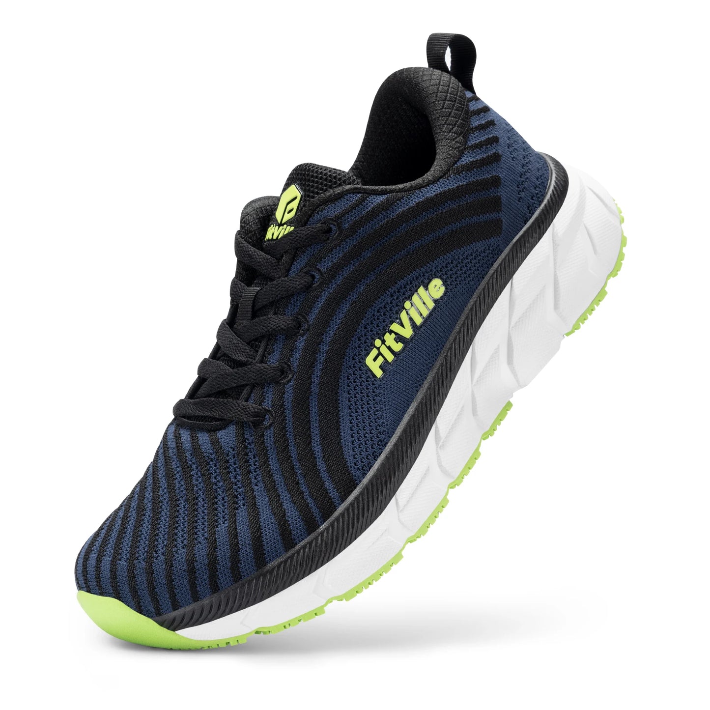 FitVille Wide Toe Box Shoes for Men Cushioned Well Extra Wide Width Shoes Non Slip Wide Lightweight Breathable Running Shoes Pi-Mart