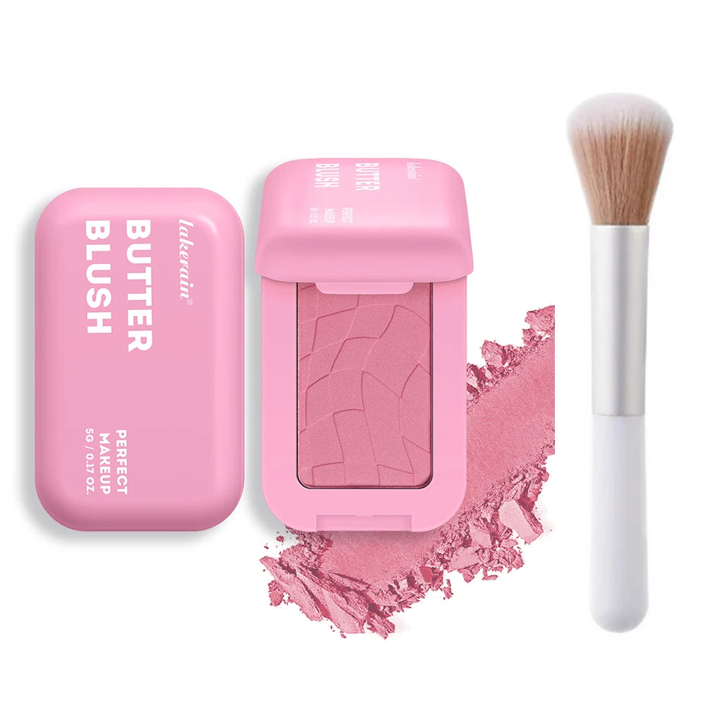 Professional Makeup Powder Blush 12HR Wear Vegan Formula Blusher Makeup Blush in Bar Cosmetics Palette Powder Pink Cream Face Pi-Mart