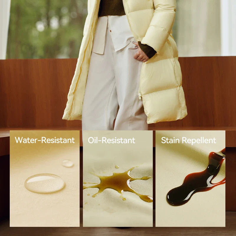 Semir Long Down Jacket Women Waterproof Hooded Coat 2025 Winter New Loose Girls' Jacket Multi-Color Thicken Windbrake Down Coat LadyShow.Store