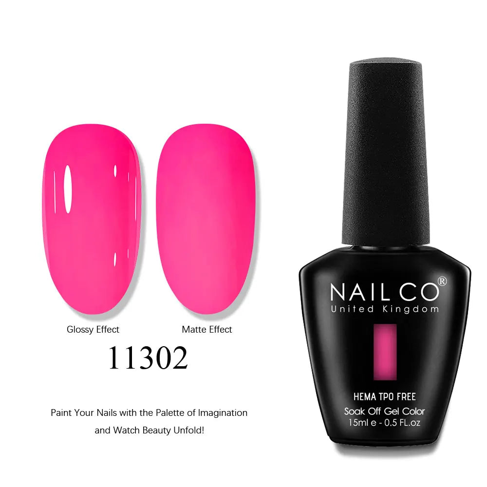 NAILCO 15ml Nails Art Gel Lack Polish Summer Hybrid Nail Varnish Manicure UV Top Coat Base HEMA TPO FREE Esmalte Nail Gel Polish Tri Light Beauty