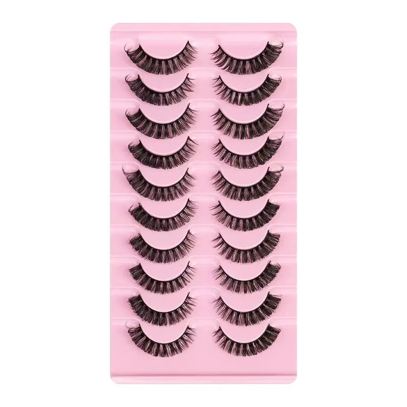 Faux mink eyelashes natural 3d mink lashes makeup volume false eyelashes in bulk cilio H13 E-08 Pi-Mart