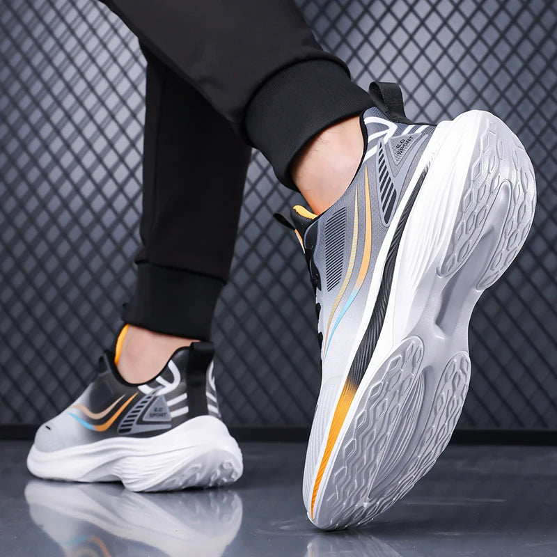 Men's Fashion Sneakers Breathable Comfortable Lightweight Walking Shoes Casual Sports Running Tennis Gym Training Shoes for Men Pi-Mart