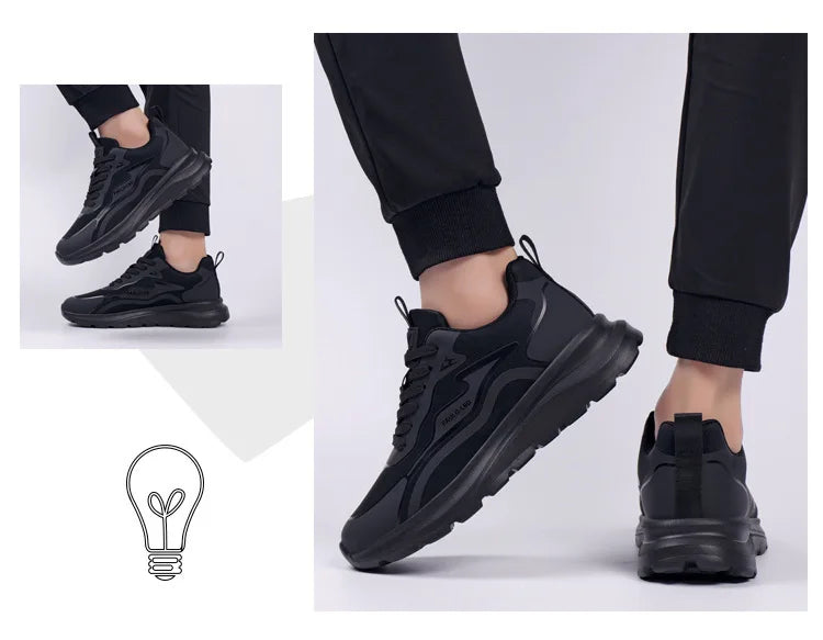 Men's Shoes 2026 New Trendy Soft Soled Casual Shoes for Spring and Summer, Breathable and Comfortable Running Sports Shoes Pi-Mart