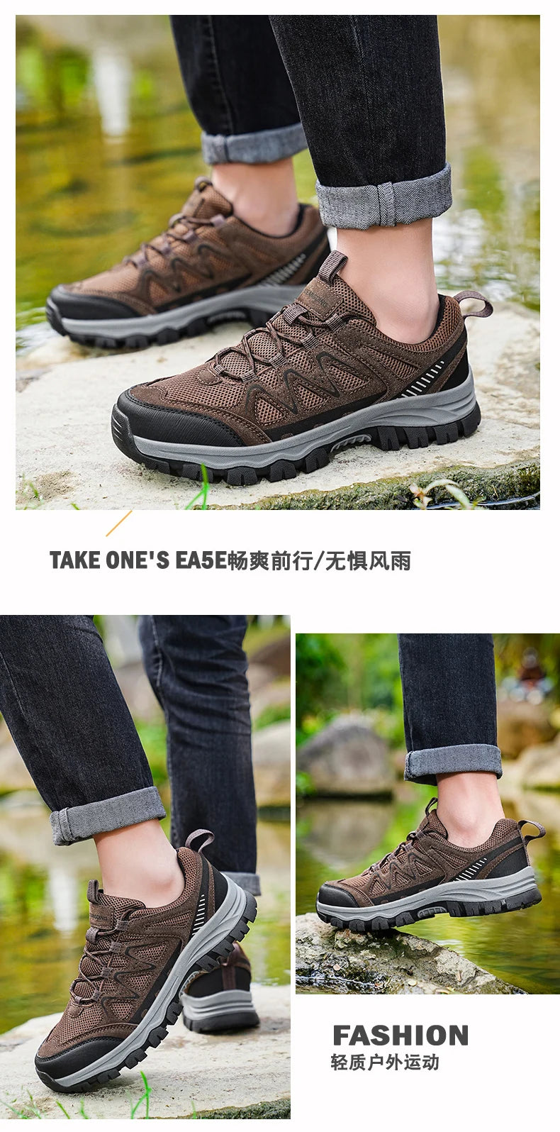 Men'S Hiking Shoes Sports Shoes Classic Design Outdoor Hiking Breathable Lightweight Sports Shoes Autumn New Items 39-48 Pi-Mart