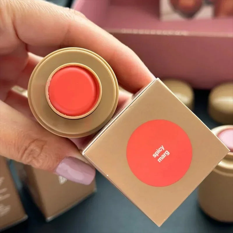 Rhod Pocket Blush LIP Stick Lip And Cheek Hydrating Stick Natural Rouge Powder Blush Cream Lipstick Cheek Easy To Apply Color LadyShow.Store