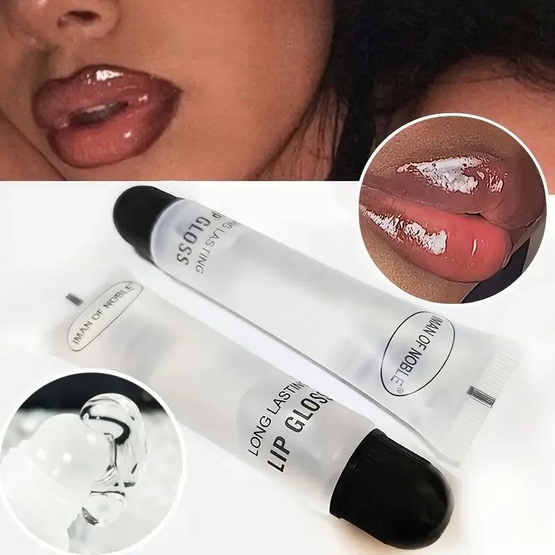 Hydrating 18ml Lip Gloss Moisturizing Lip Oil for Plump, Glossy Lips, Lightens Fine Lines, Suitable for All Skin Types Makeup Pi-Mart