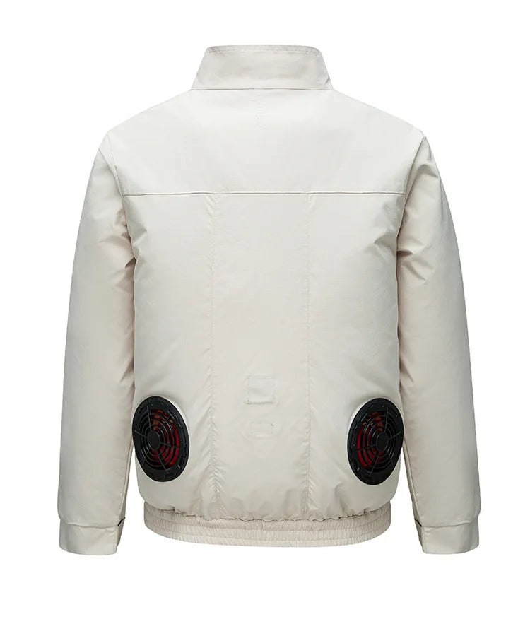 Cooling Air Conditioning Clothes with Fan Outdoor Charging Summer Cooling Welding Labor Overalls Men Pi-Mart
