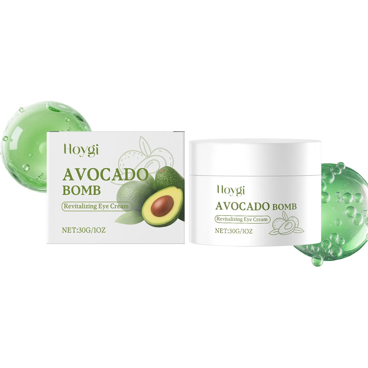 Avocado Eye Cream Fades Fine Lines & Wrinkles Firming Smoothing Eye Area Anti Puffiness Dark Circle Corrector for Youthful Eyes Pi-Mart