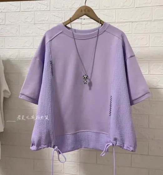 White Hoodie Women Long Sleeve Drawstring Casual Sweatshirts LadyShow.Store