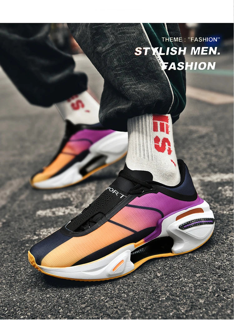 Men's Breathable Casual Sneakers Luxury Trainer Fashion Loafers Comfortable Wear and Relaxed Life Running Shoes for Male Pi-Mart