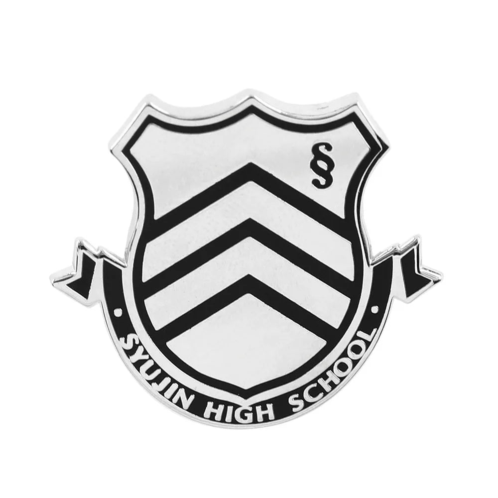 Persona 5 Shujin High School Emblem Enamel Brooch Anime Gaming Collectibles Badge Backpack Clothing Accessories Gamer Gift Pi-Mart