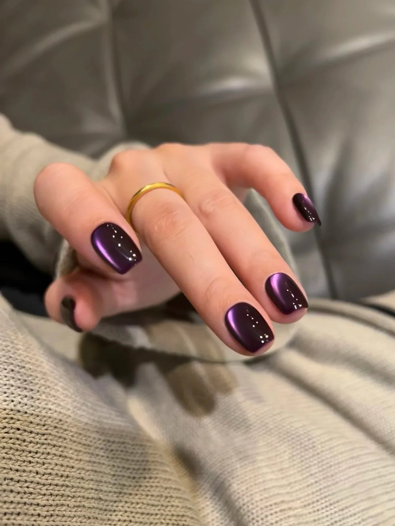 WS Black Glass Cat Magnetic Gel Nail Polish Punk Style Nail Art Manicure Varnis Semi Permanent Gel for Winter Nail Supplies Tri Light Beauty