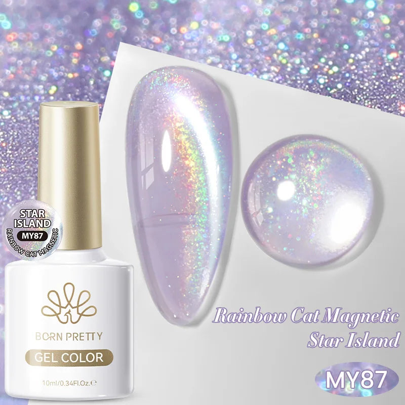 BORN PRETTY 117 Colors Cat Magnetic Gel Nail Polish 10ml Full Coverage Varnish Semi Permanent Super Gorgeous Nails Manicure Tri Light Beauty