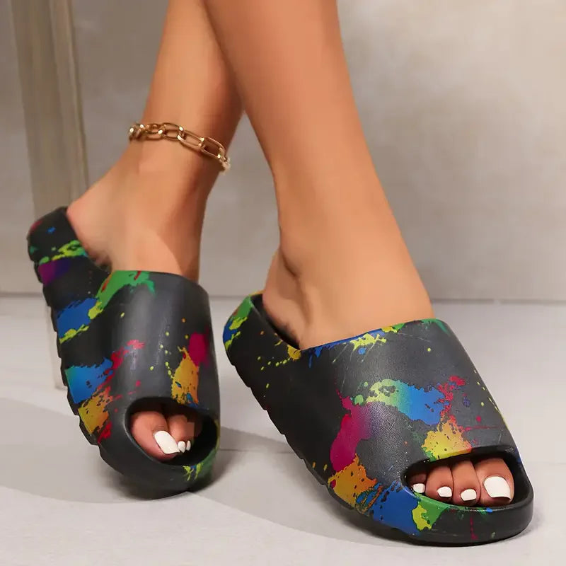 New Men Slippers Women Shoes Summer Beach Slippers Luxury Brand Outdoor Indoor Eva Soft Flip Flops Male Anti-slip Shoes 36-45 Pi-Mart