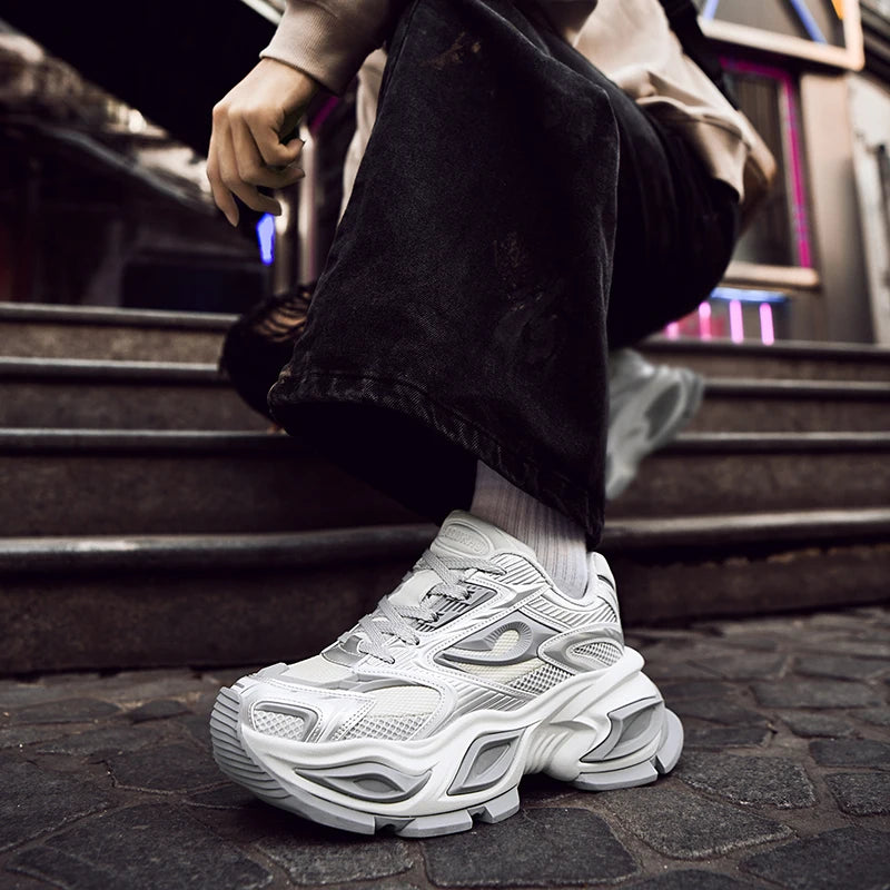 Men's Breathable Casual Sneakers Luxury Trainer Fashion Loafers Running Shoes - Comfortable Race Shoes for Male Pi-Mart