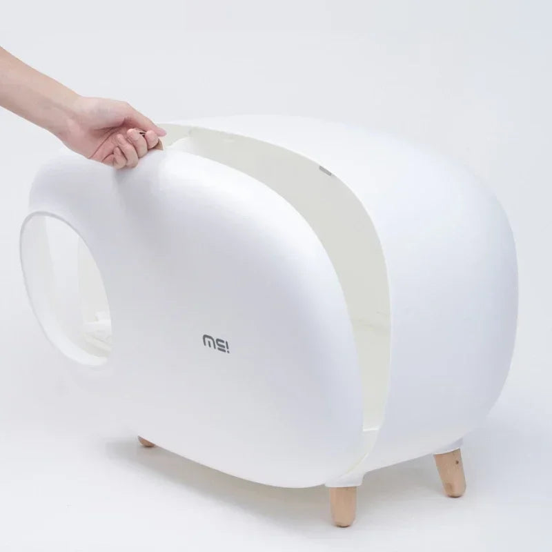 Makesure Cat Litter Box Fully Enclosed Cat Toilet Pet Supplies High-value Cat Toilet Automatic Self-cleaning Litter Box Pi-Mart