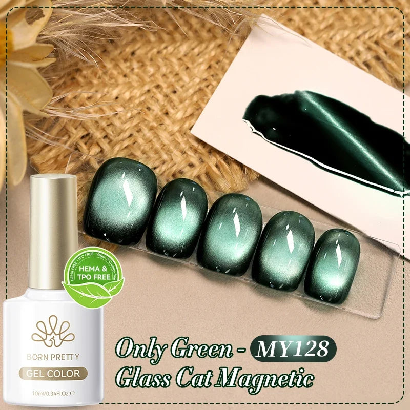 BORN PRETTY HEMA TPO FREE 10ml Rhine Lake Blue Cat Magnetic Gel Polish Semi  Permanent Soak Off UV Gel Nail Art Varnish Manicure Tri Light Beauty