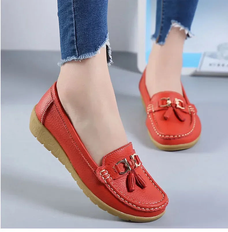 Women Shoes Slip On Loafers For Ballet Flats Women Moccasins Casual Sneakers Zapatos Mujer Flat Shoes For Women Casual Shoes Pi-Mart