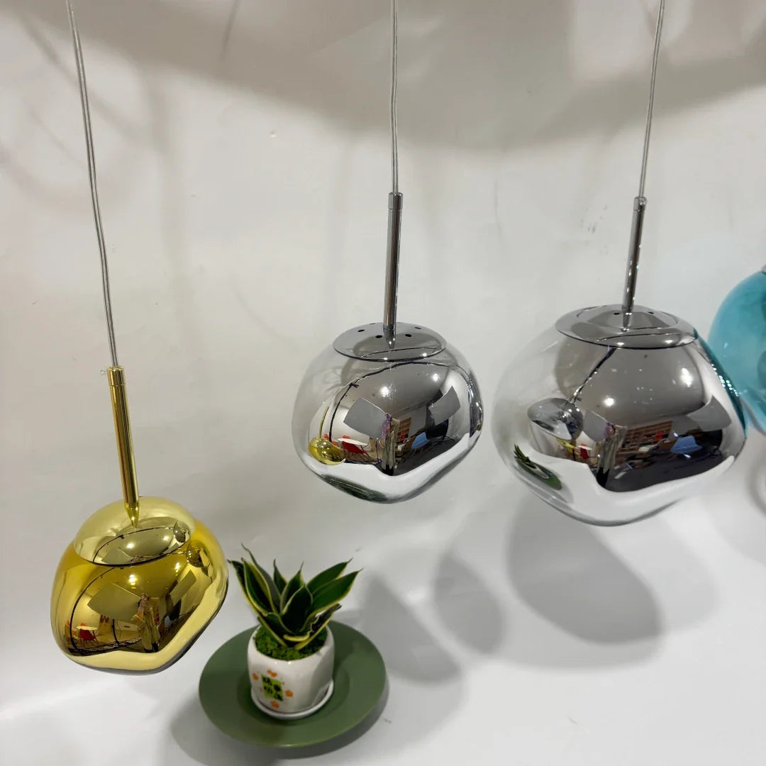 Modern Lava LED Chandeliers PVC Lighting Living Room Deco Hanging Lamp Kitchen Light Fixtures Indoor Home Chandelier Lighting LadyShow.Store