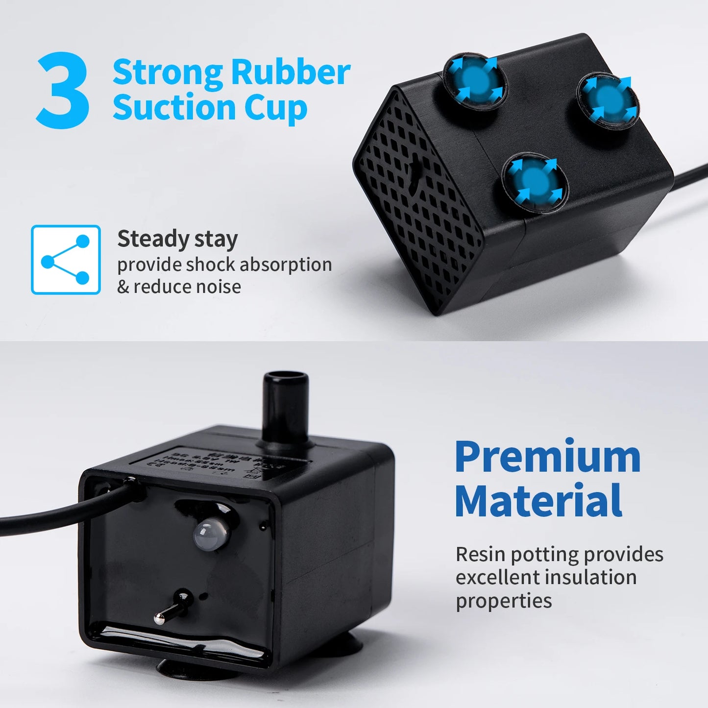 Water Pump Pet Cat Water Dispenser Anti Dry Burning Motor Replacement for Dog Cat Water Dispenser Drinking Bowl Pet Products Pi-Mart