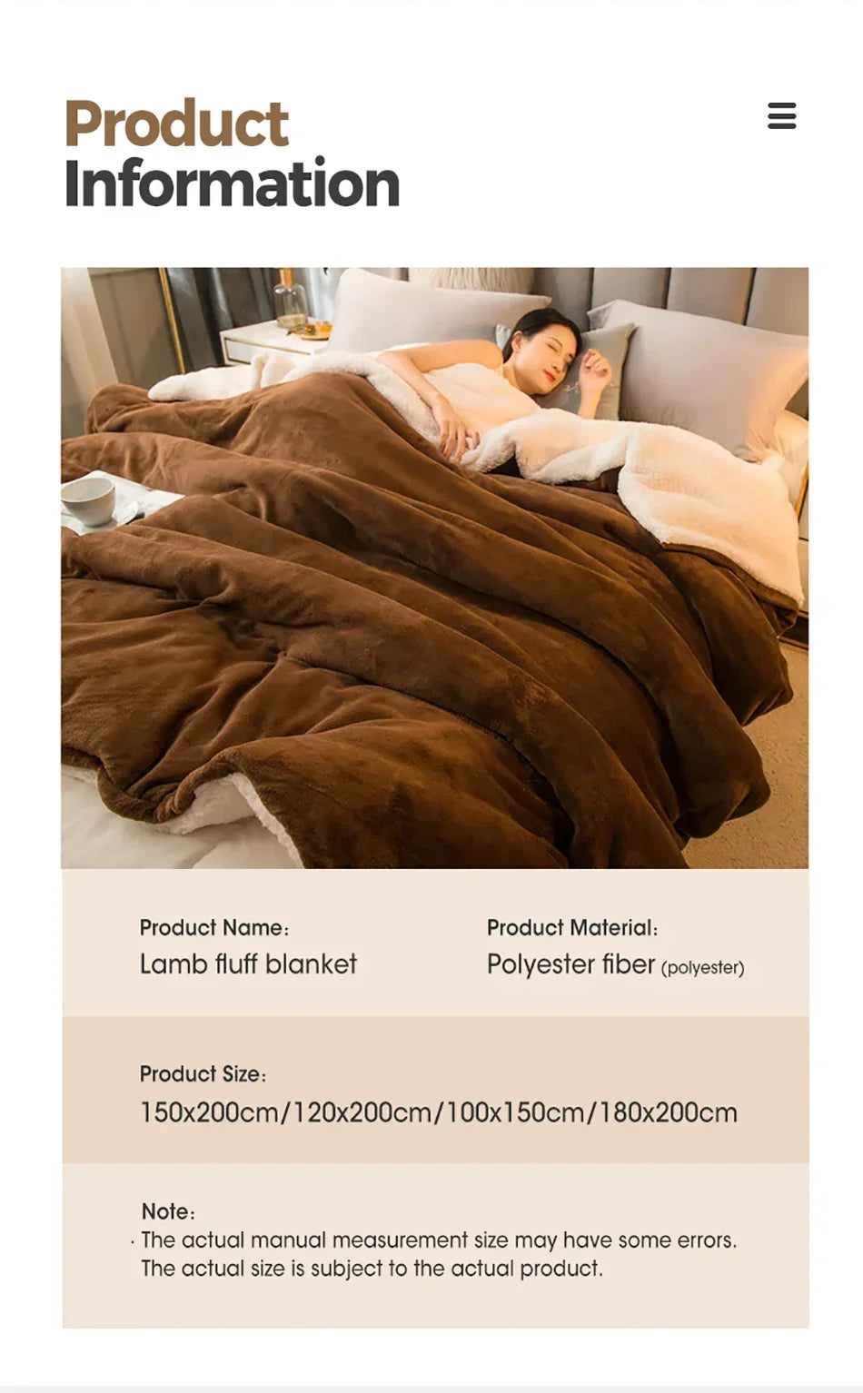 Wool Throw Blanket Keep Warm Winter Bed Blankets Double Sided Queen Duvet Cover Camping Double Bed Cover Bedspread On The Bed Pi-Mart
