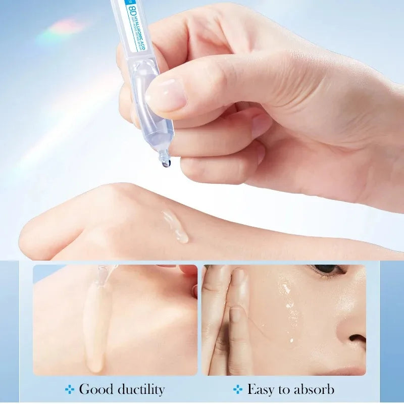 Hyaluronic Acid Face Serum Anti-Aging Deep Nourishment Fullerene Collagen Wrinkle Essence Whitening Lifting Skin Care Pi-Mart
