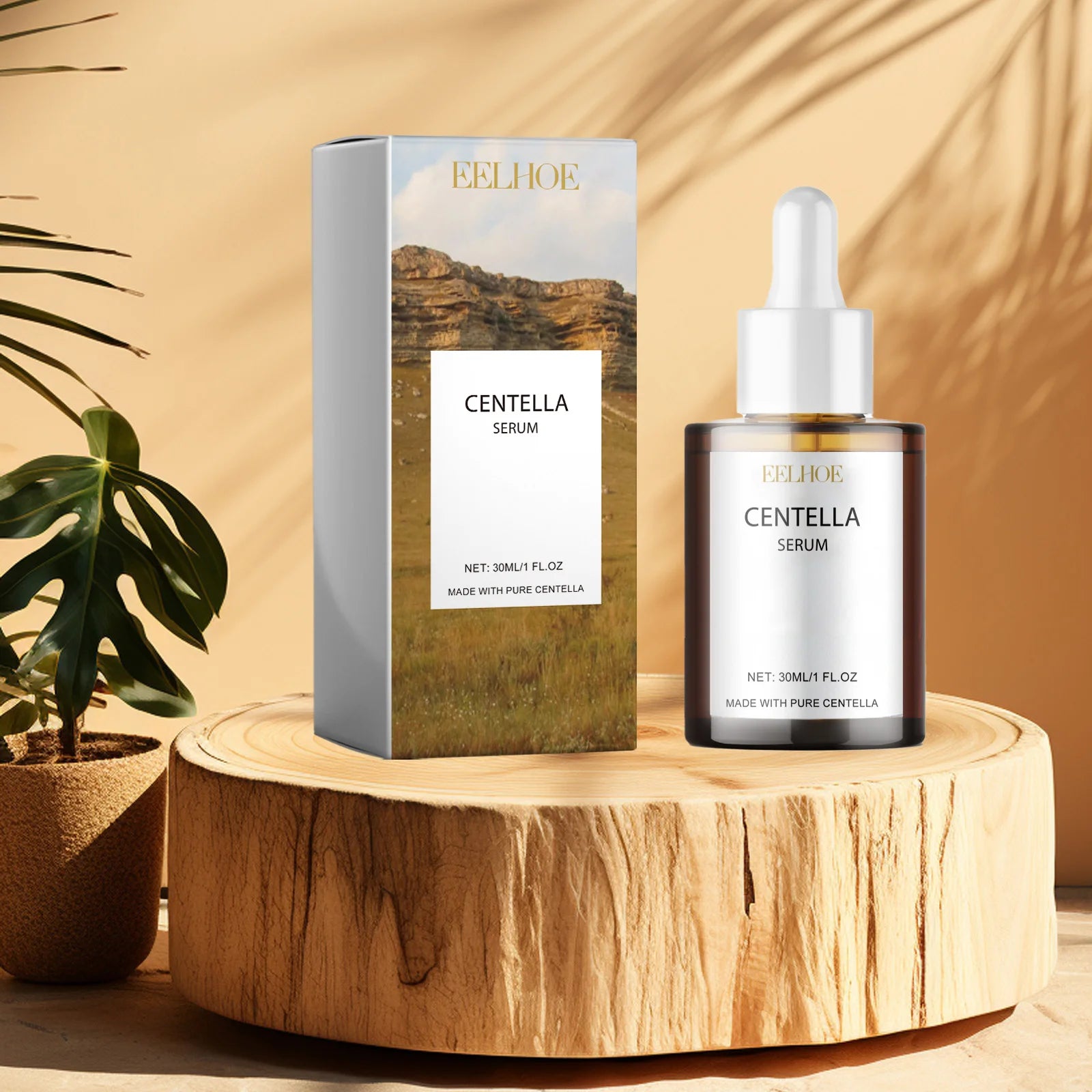 Centella Serum Nourish Improvement Dry Skin Smoothing Tightening Brightening Moisturizing Hyaluronic Acid Face Essence Skin Care Pi-Mart