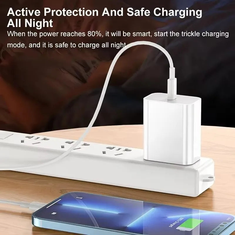 35W PD Original Fast Charging USB Cable For iPhone 11 12 13 14 Pro XS Max XR X 6 6S 7 8 Plus SE USB C Quick Charge Phone Cables Pi-Mart
