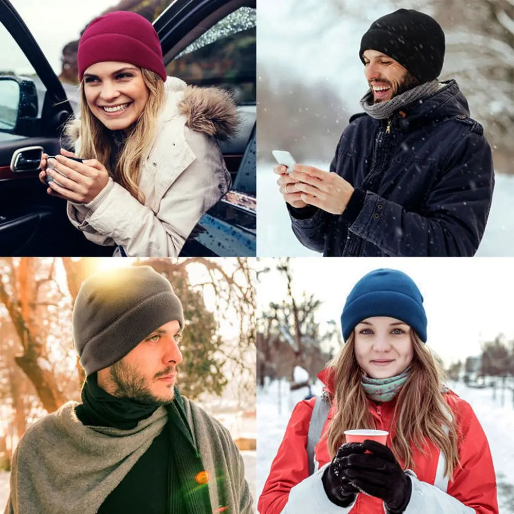 Outdoor Fleece Sports Hat Fishing Cycling Hunting Military Tactical Men Women Warm Windproof Winter Camping Hiking Caps Pi-Mart