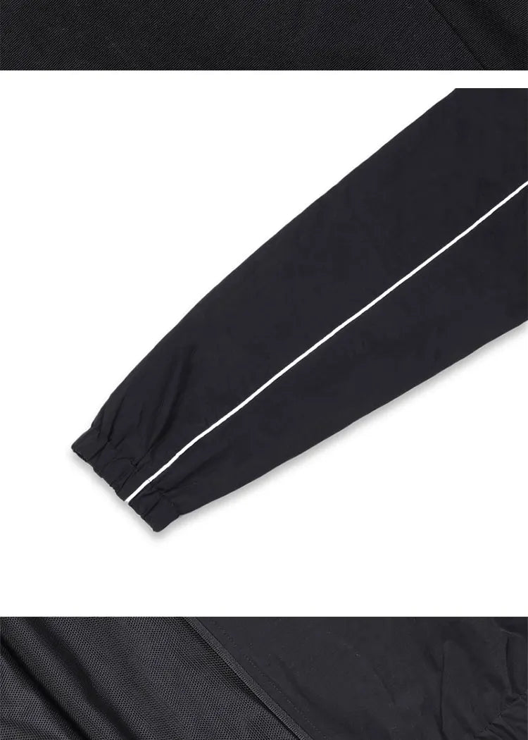 Jinx Team Black Jacket Unisex Windbreaker Sports Coat Men Women Loose Track Activewear Long Sleeve Top Embroidery Y2k Outerwears Pi-Mart