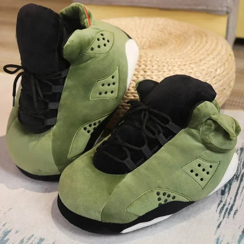 Winter Cotton Plush Shoes Women Warm Cute Indoor Home Slides Unisex One Size Sneakers Man Fashion Soft Floor Slippers  36-45 Pi-Mart