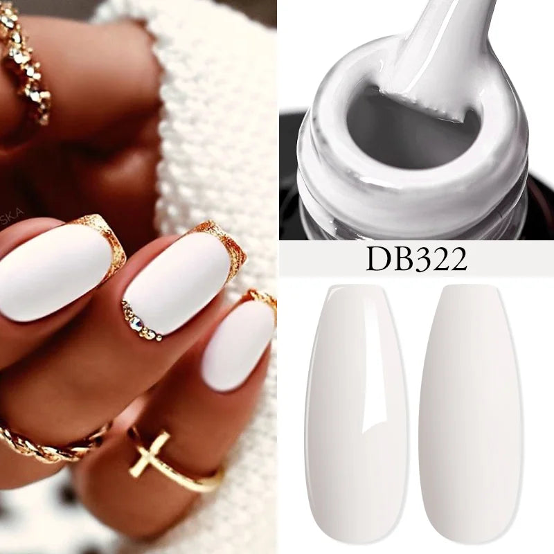 Mtssii 6ML Chocolate Color Gel Nail Polish Brown Semi Permanent UV Gel Autumn Winter Popular Soak Off Nail Art Gel Varnishes Tri Light Beauty