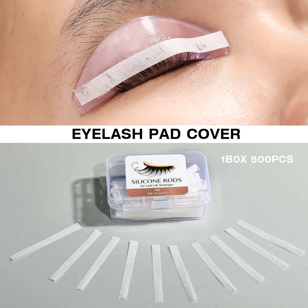 500pcs Lash Lift Pads, Eyelash Lift Rods Covers Pads Curlers,Disposable Eyelash Tapes Makeup Beauty Tools for Lash Lifting Pi-Mart
