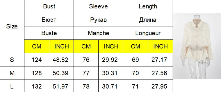Luxury Apricot Texture Jacket Drawstring Waist Slim Puff Sleeves 2026 Women's Autumn Jackets Chic Commute Date Daily Outerwear Pi-Mart